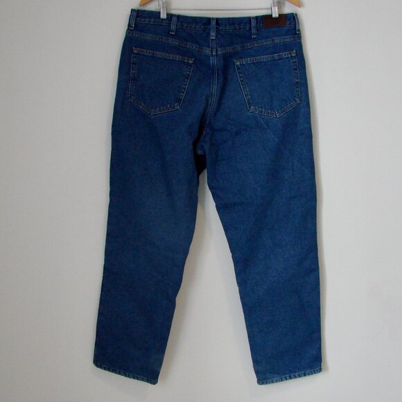 LL Bean Classic Fit Jeans Fleece Lined Work Wear Size 40 x 32 - Picture 14 of 16